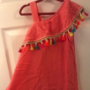 Hannah Banana Asymmetrical Ruffled Dress